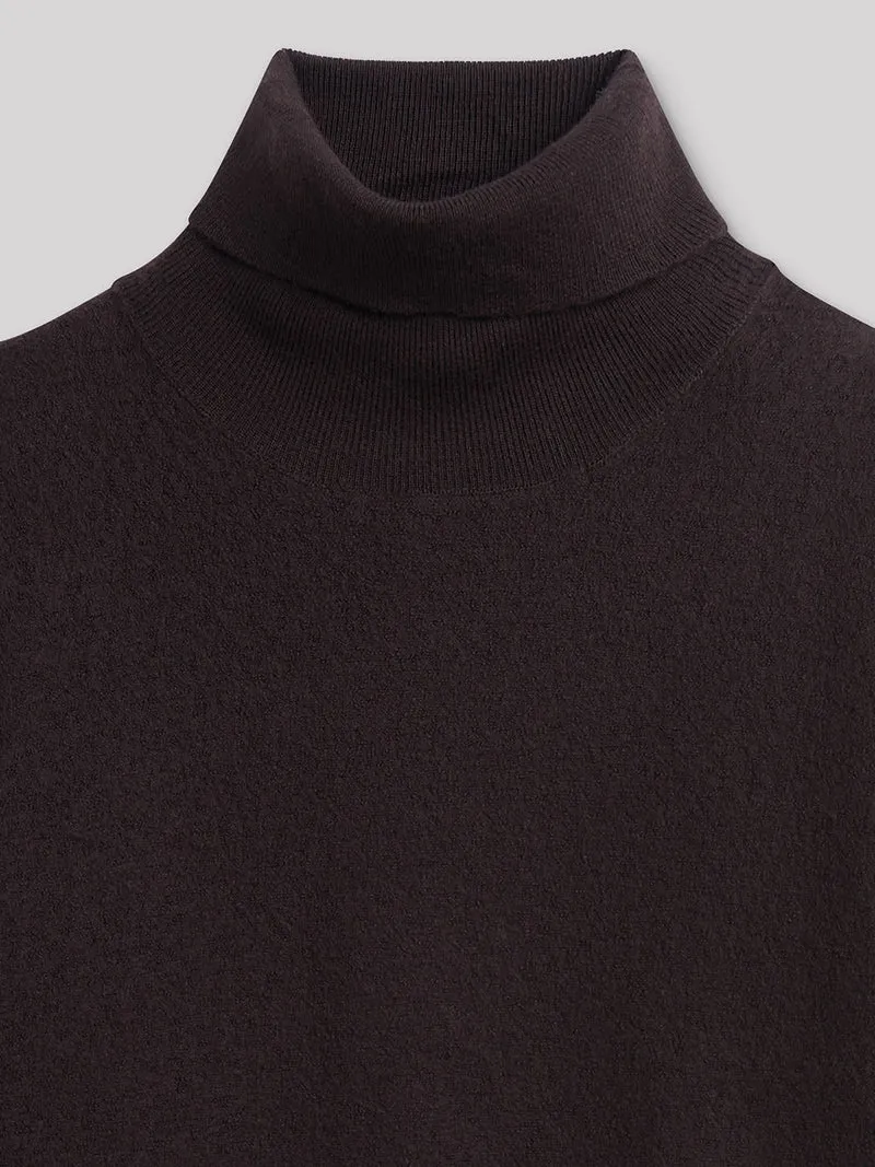 Pull col roulé