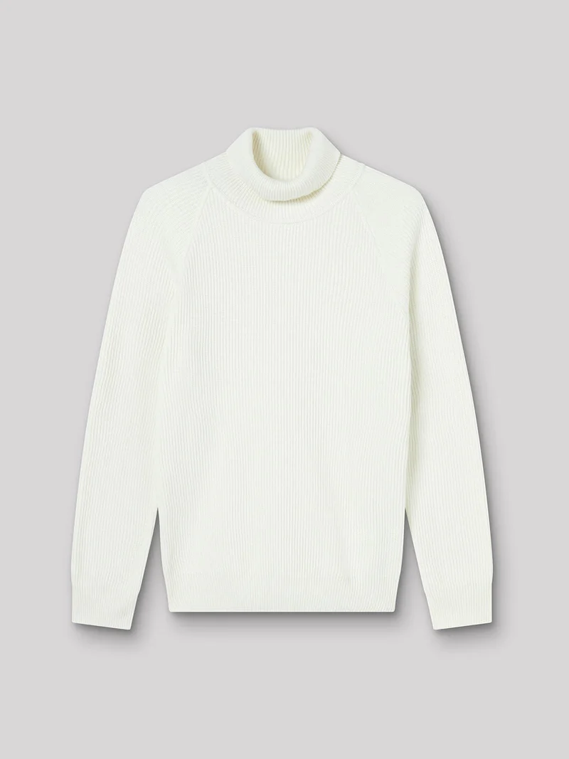 Pull col roulé