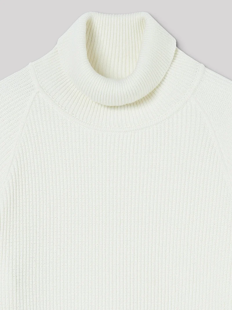 Pull col roulé
