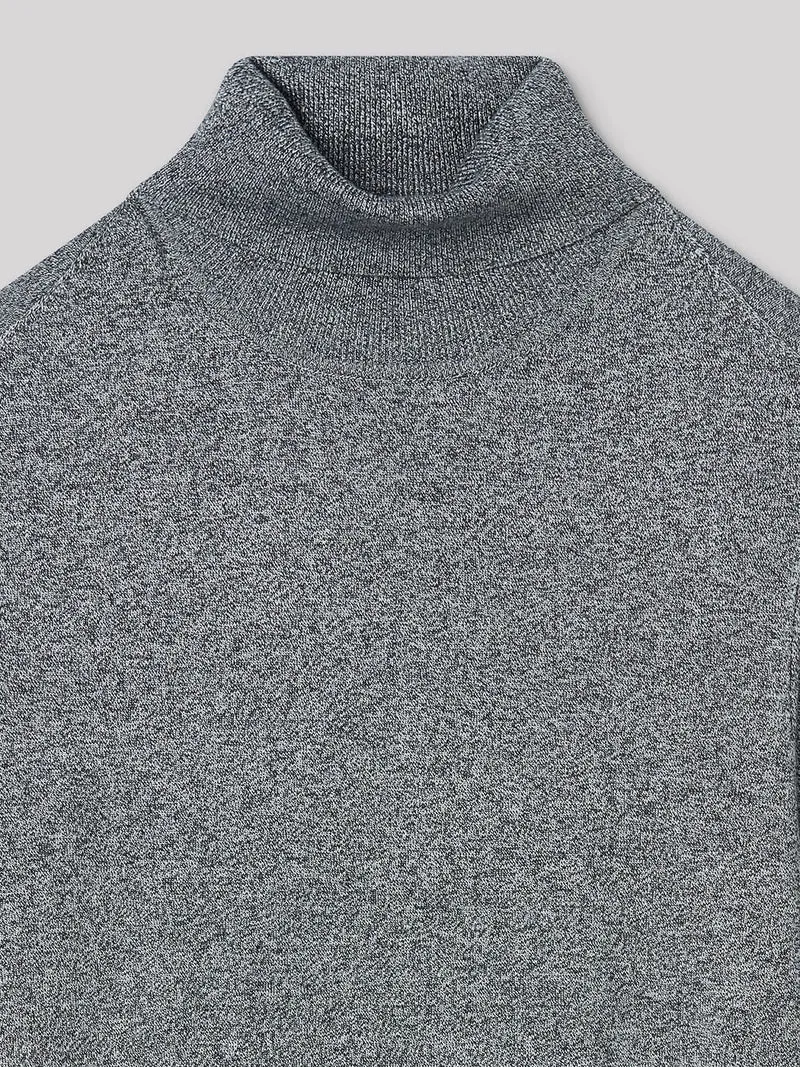 Pull col roulé en viscose certifiée