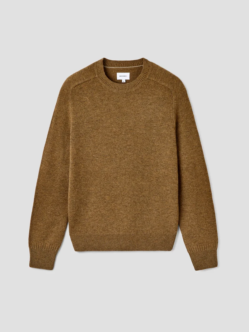Pull col rond en laine mélangée