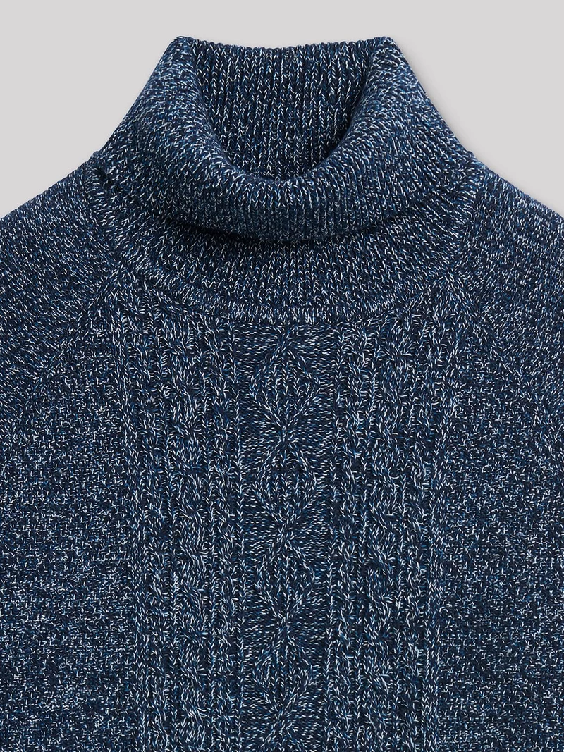 Pull col roulé