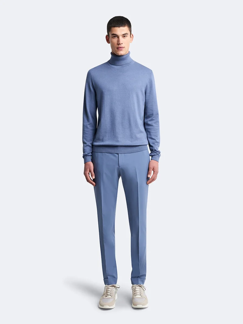 Pull col roulé en viscose certifiée