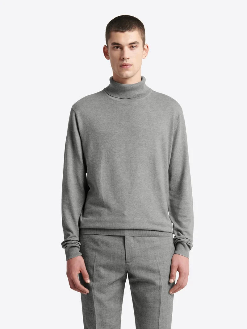 Pull à col roulé en viscose certifiée