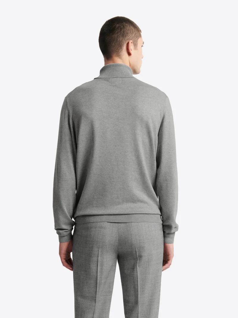 Pull à col roulé en viscose certifiée