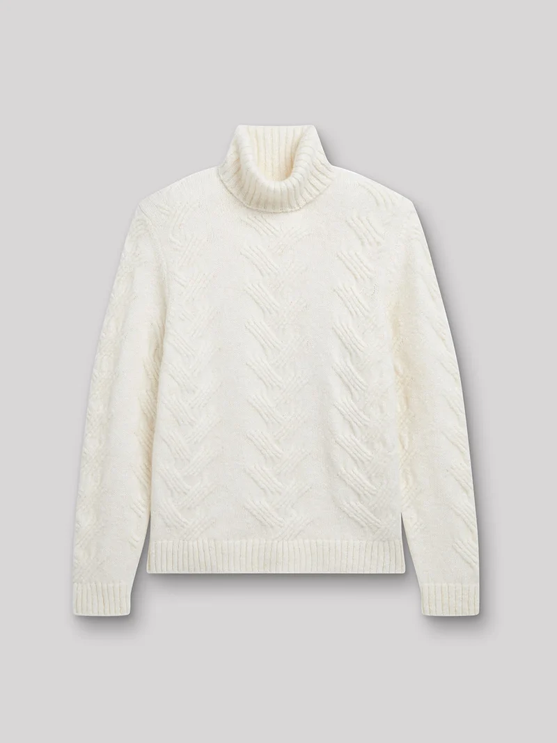 Pull col roulé