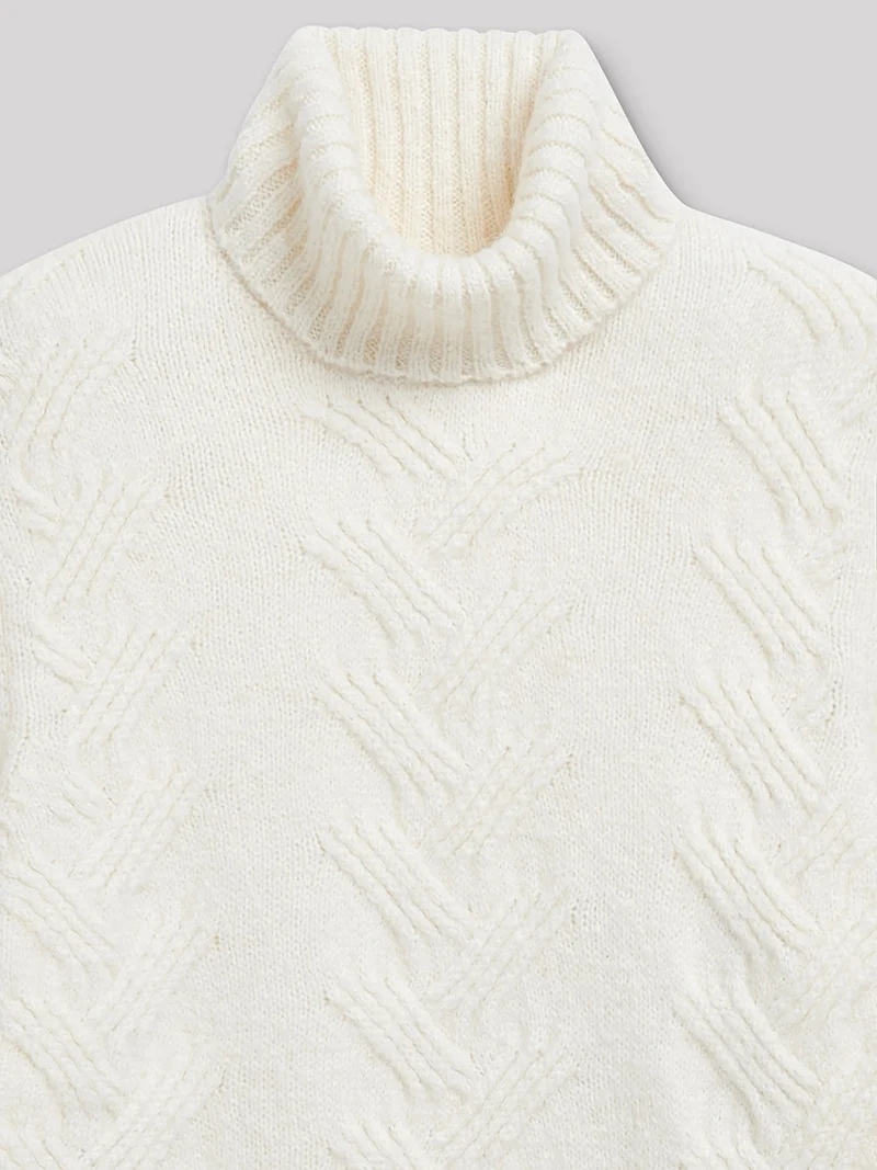 Pull col roulé