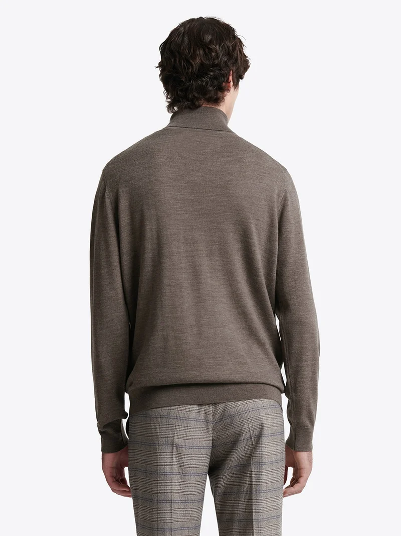 Pull à col roulé 100% laine mérinos