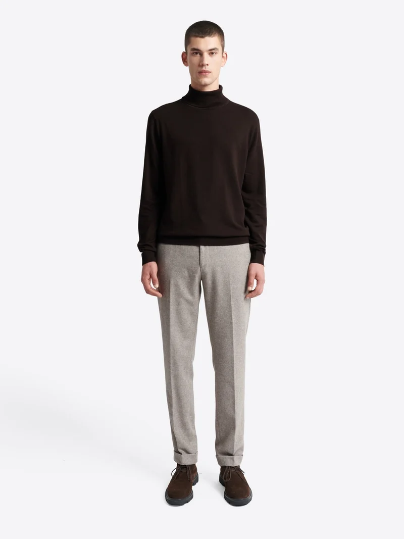 Pull à col roulé en viscose certifiée