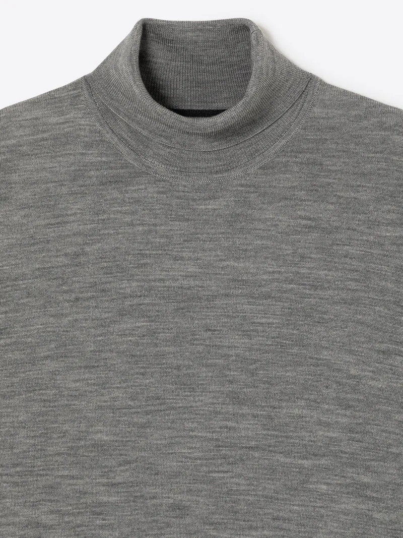 Pull à col roulé 100% laine mérinos