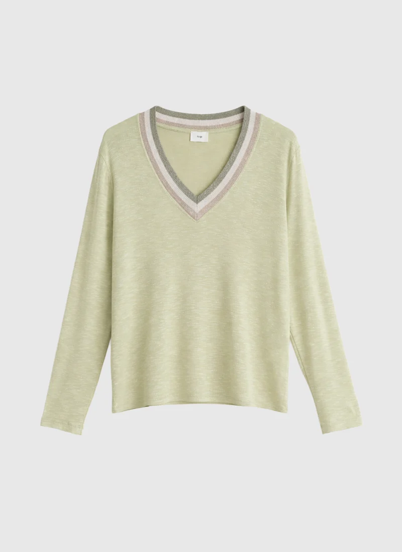 T-SHIRT TONGALI verveine