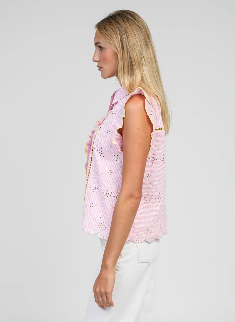 CHEMISE SILEON rose