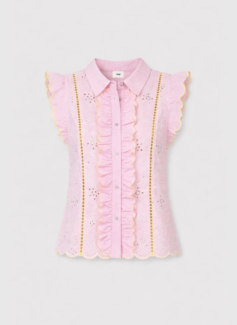 CHEMISE SILEON rose