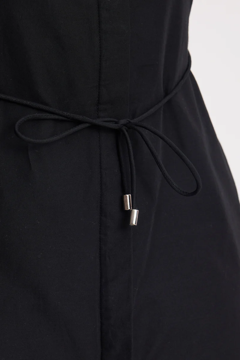 Isdis|Cotton Schiffli Shirt Dress