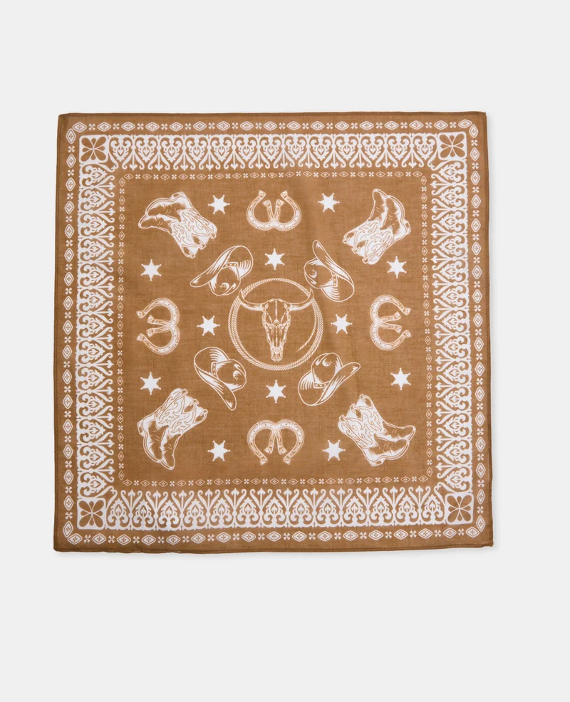 Foulard bandana avec santiags