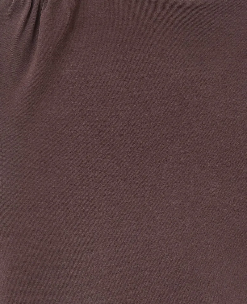 T-shirt sans manches avec col montant et fronces