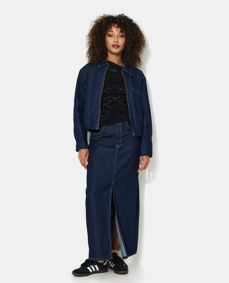 Veste boule en jean