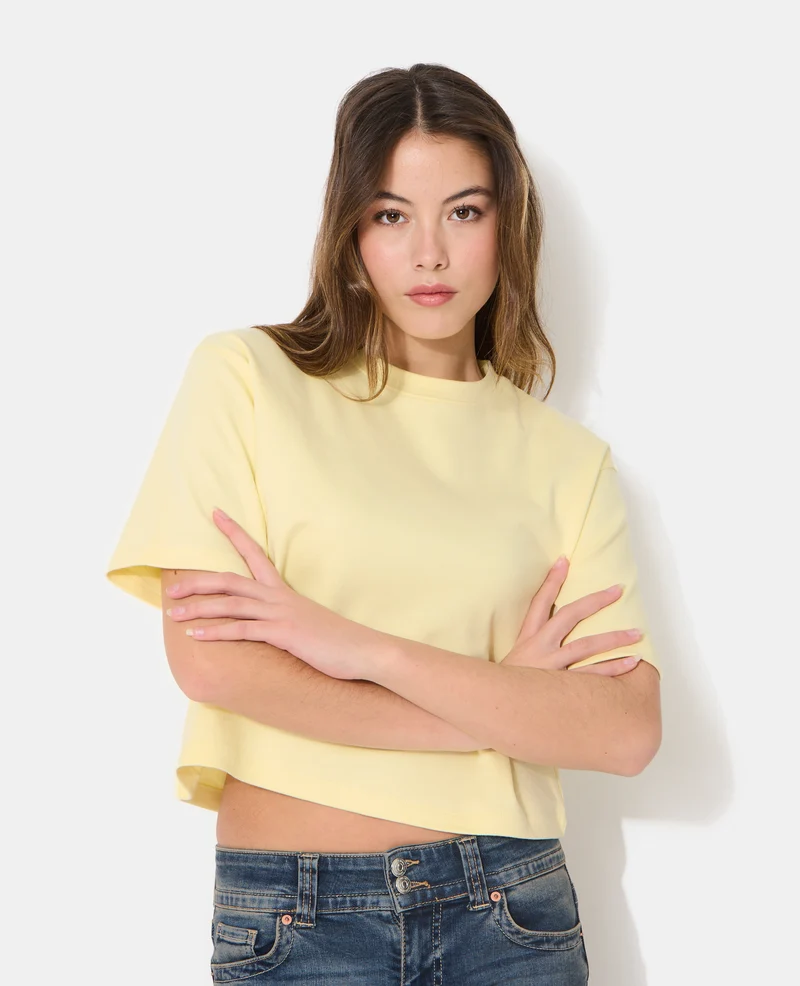 T-shirt basique ample et court