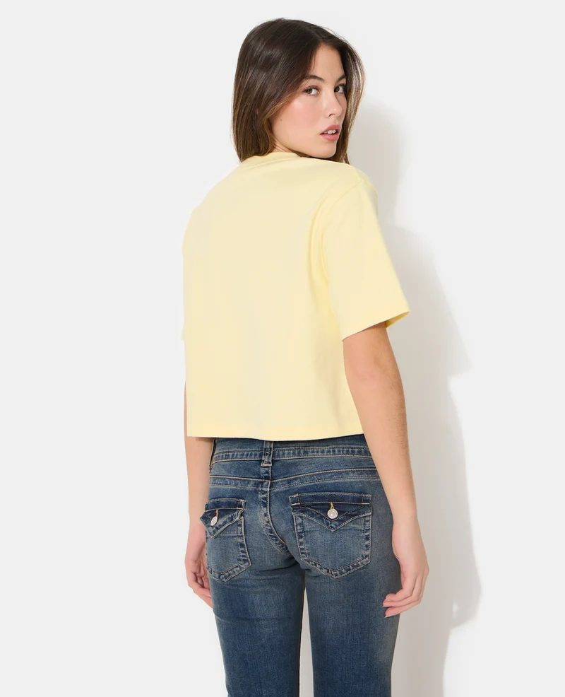 T-shirt basique ample et court