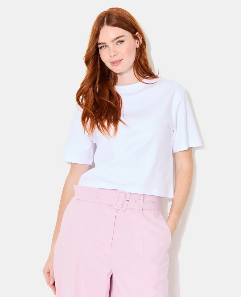 T-shirt basique ample et court