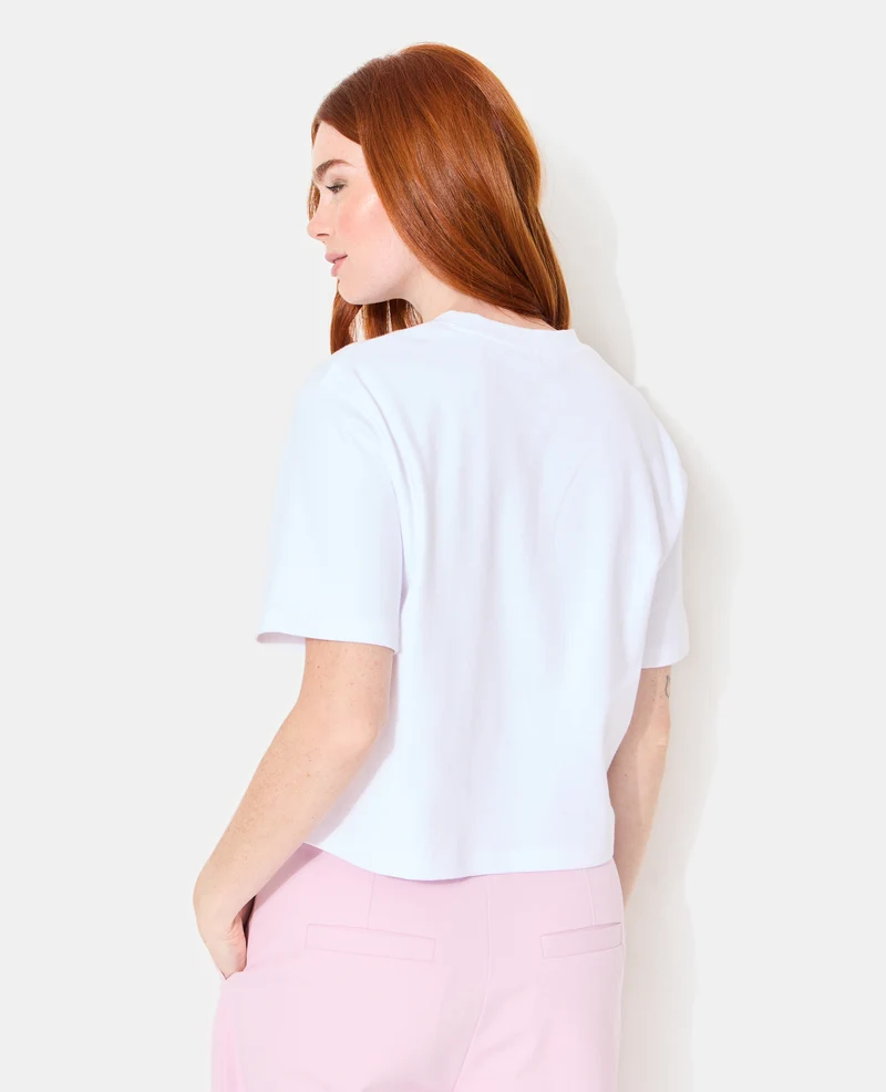 T-shirt basique ample et court