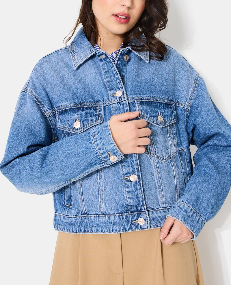 Veste en jean courte