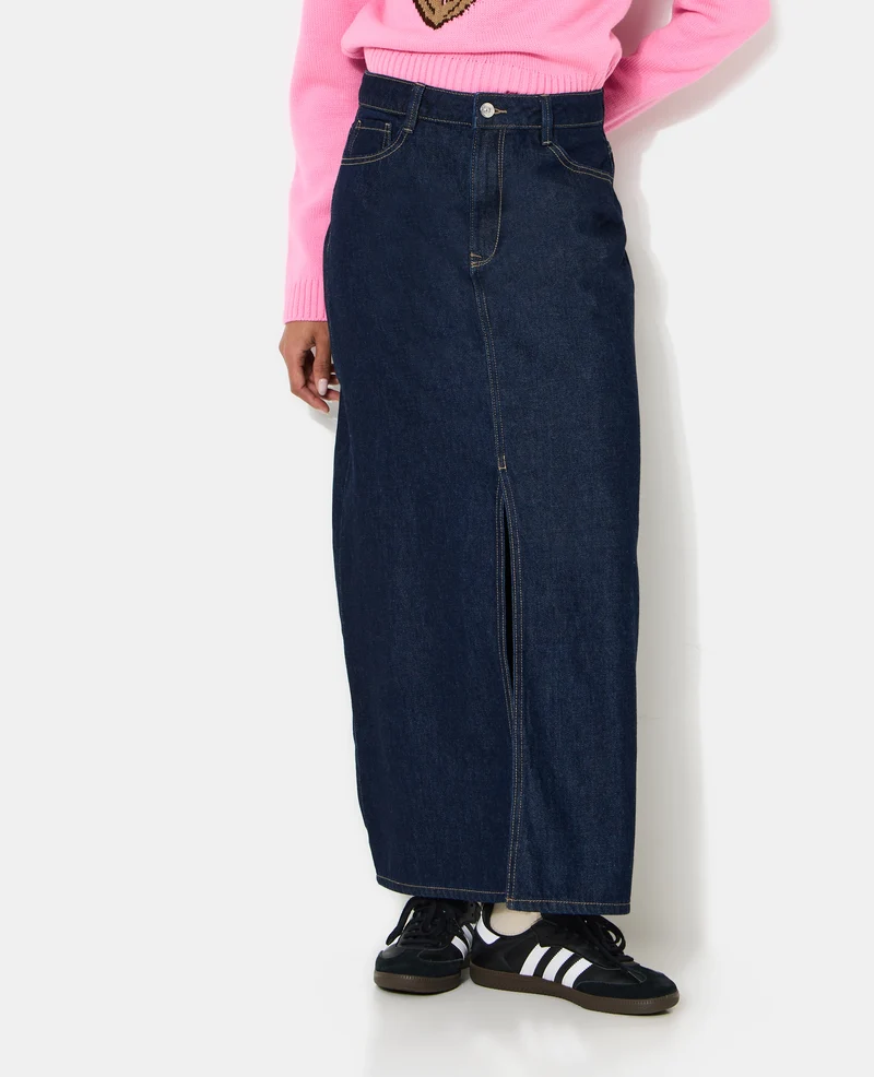 Jupe longue en jean