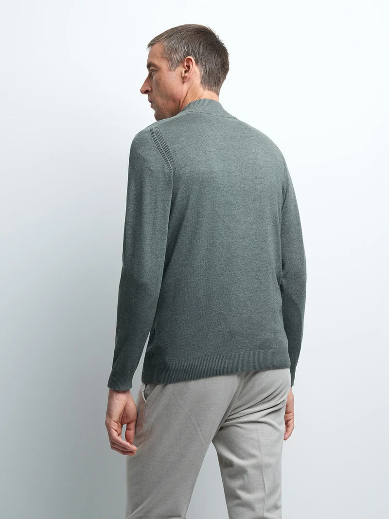 Pull col cheminée zippé