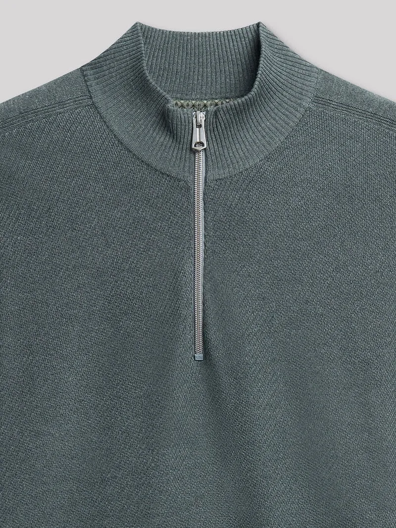 Pull col cheminée zippé