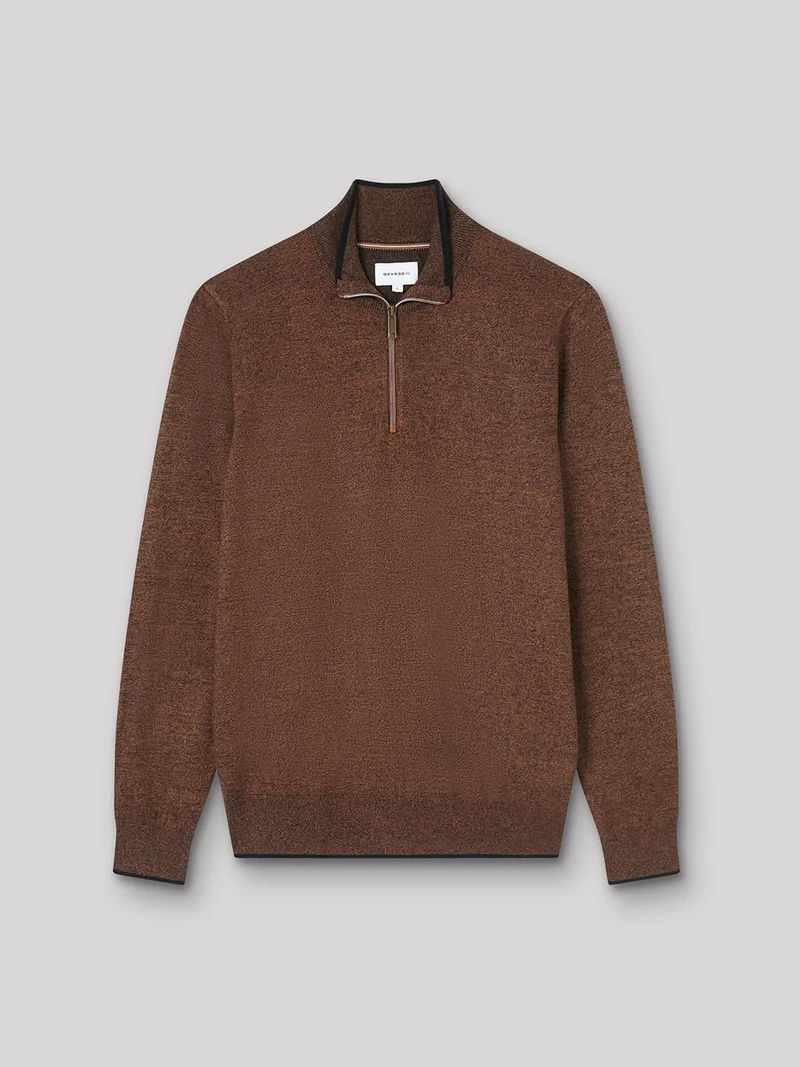Pull col cheminée zippé