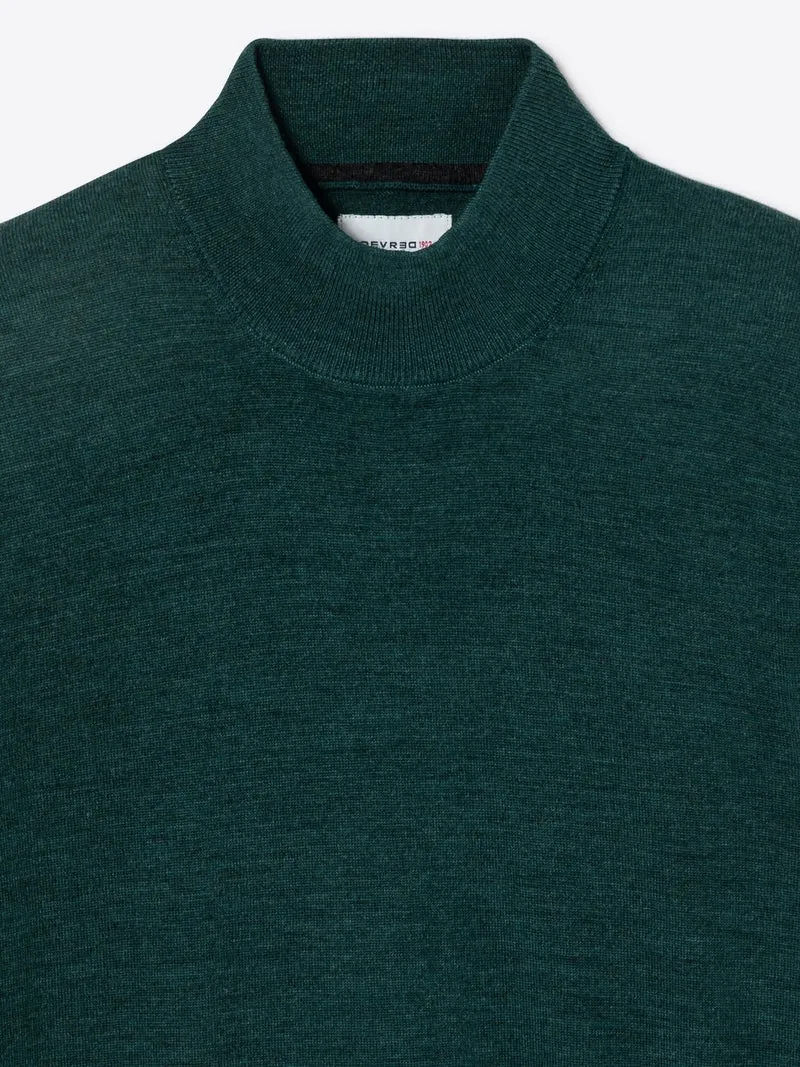 Pull à col cheminée 100% laine mérinos