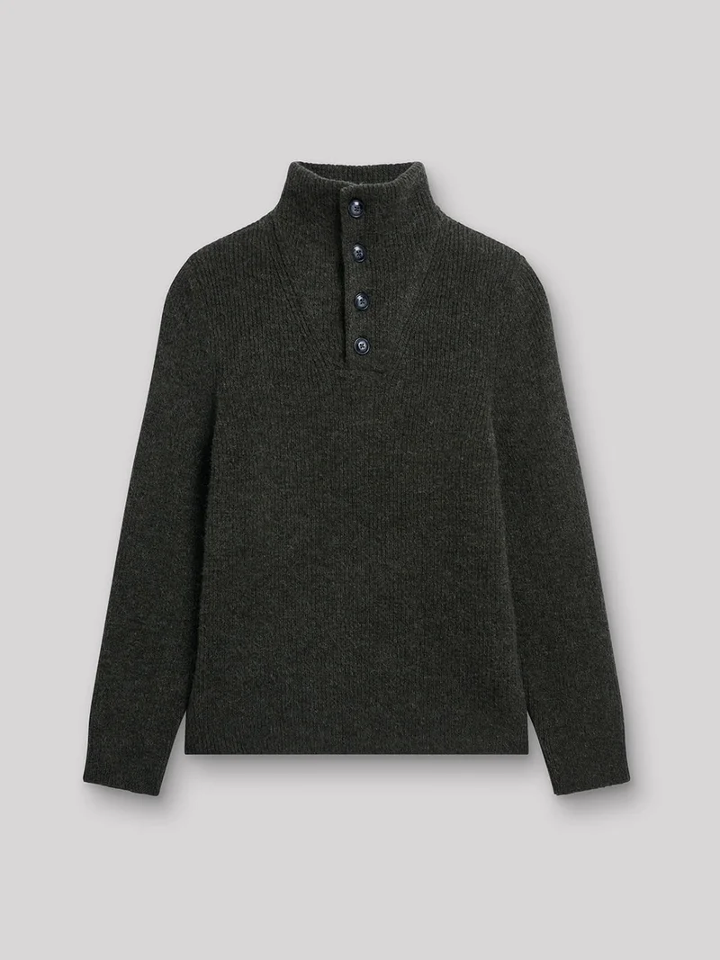 Pull col boutonné