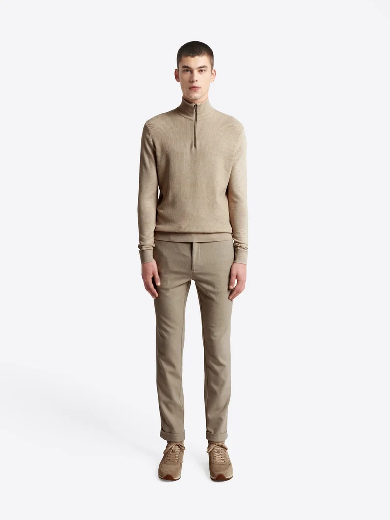 Pull à col cheminée en viscose certifiée