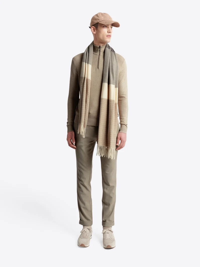 Pull à col cheminée en viscose certifiée