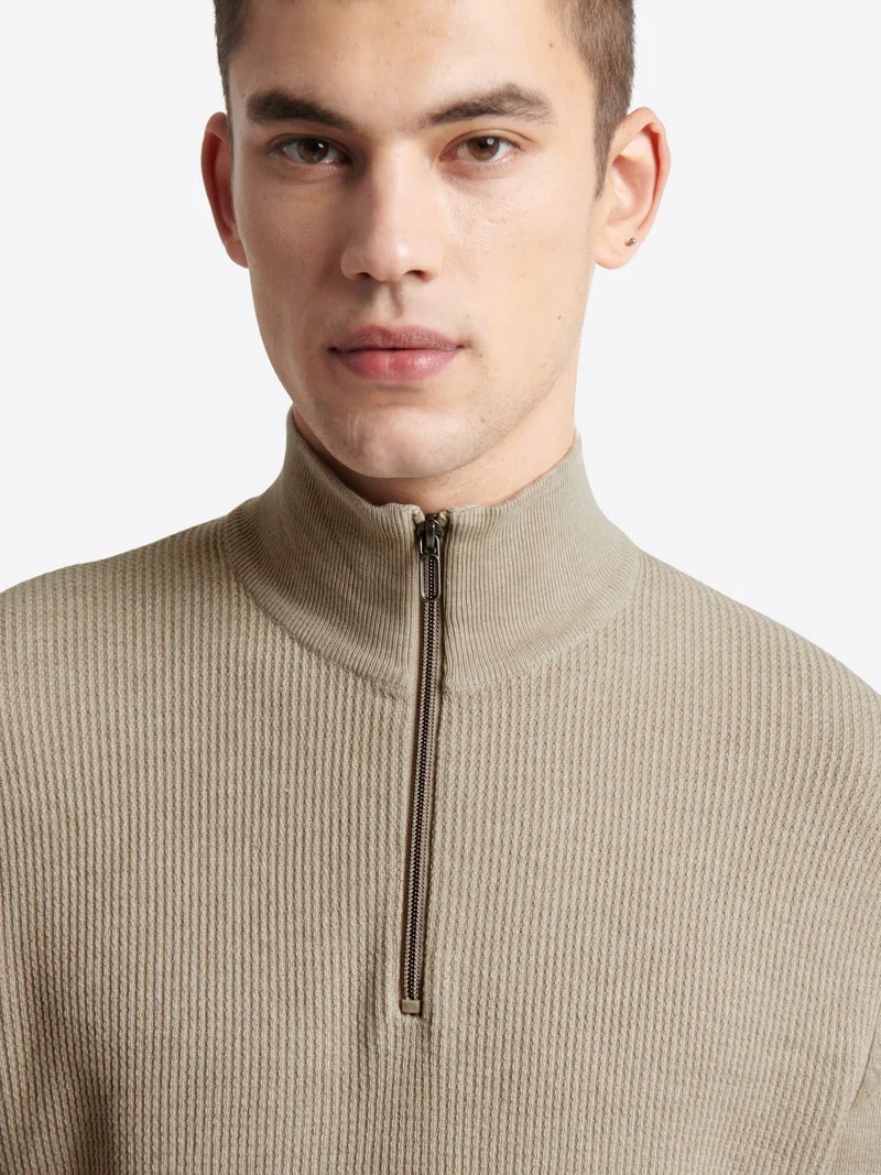 Pull à col cheminée en viscose certifiée