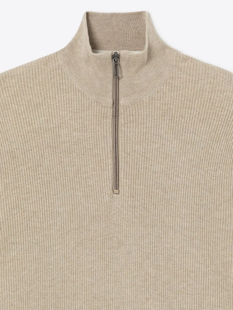Pull à col cheminée en viscose certifiée