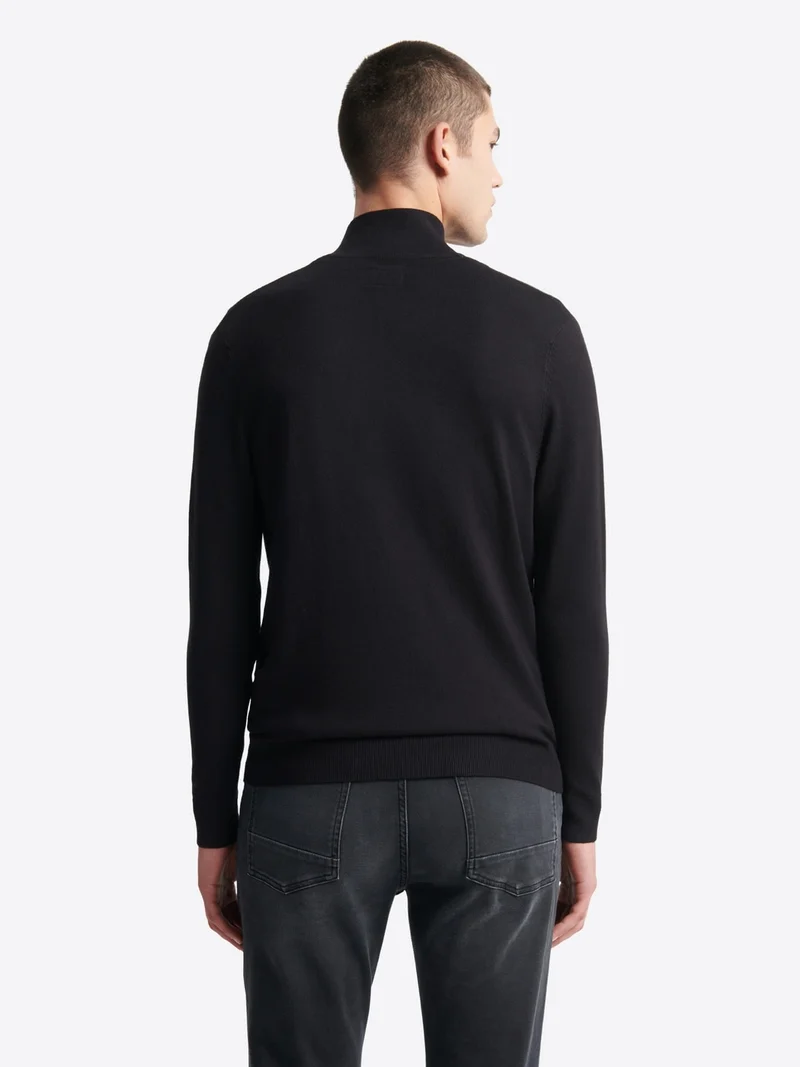 Pull à col cheminée en viscose certifiée