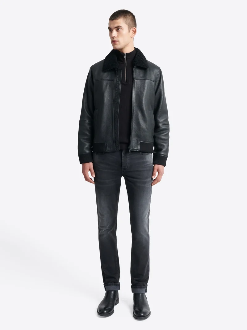 Pull à col cheminée en viscose certifiée
