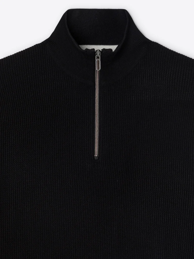 Pull à col cheminée en viscose certifiée