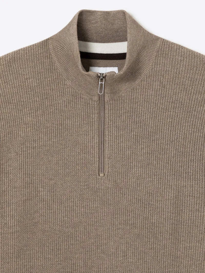 Pull à col cheminée en viscose certifiée