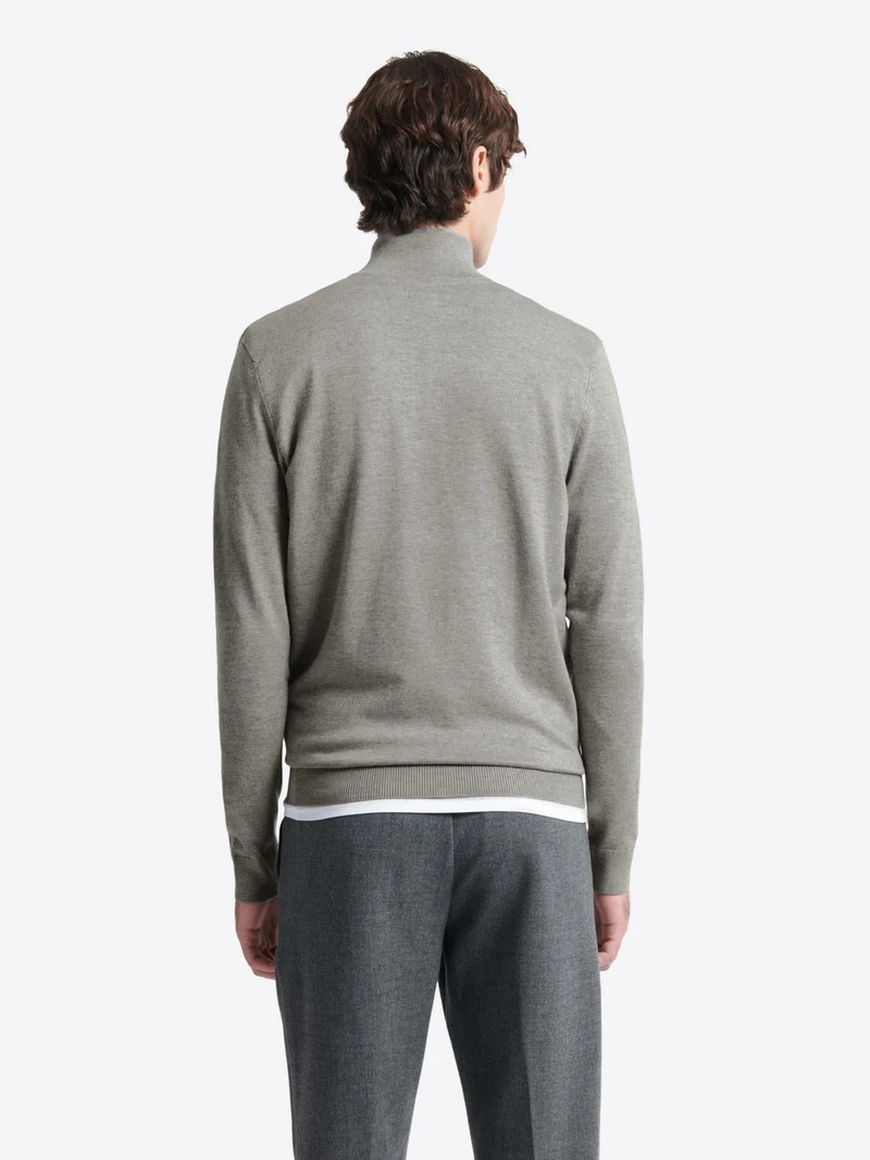 Pull à col cheminée en viscose certifiée