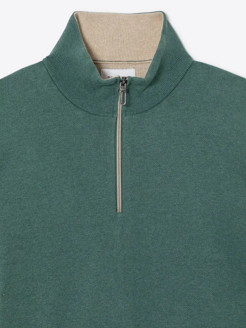 Pull col montant en coton cachemire