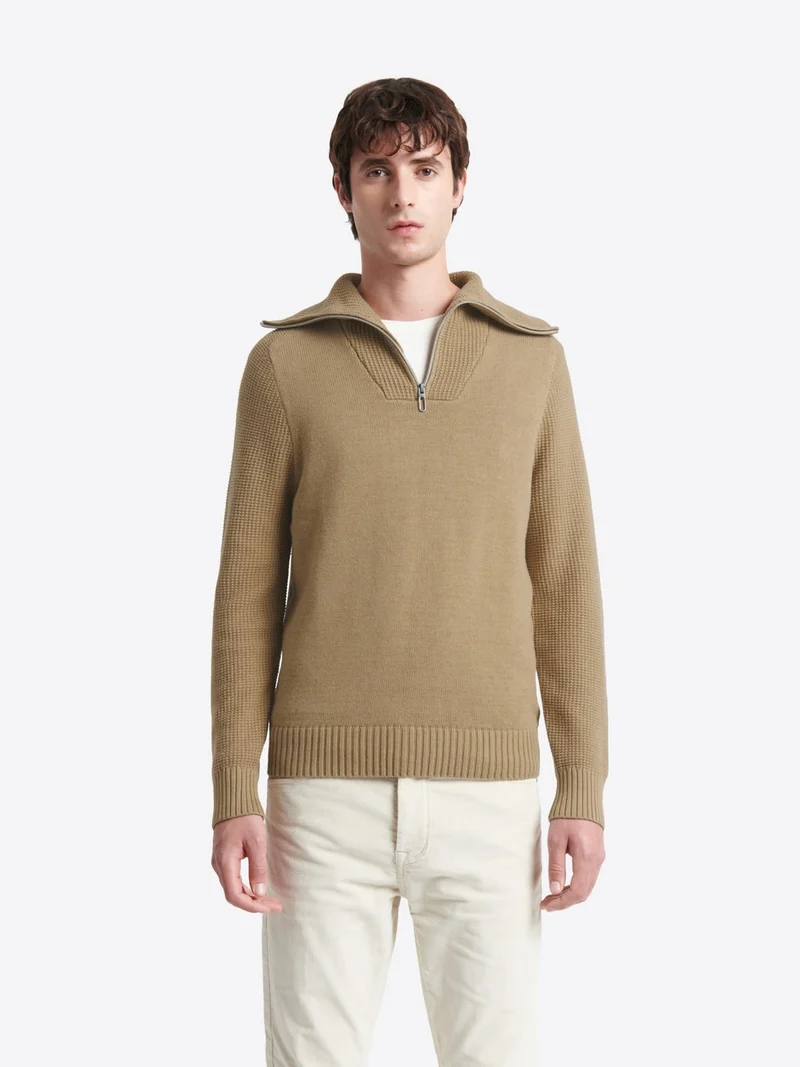 Pull col camionneur en coton cachemire