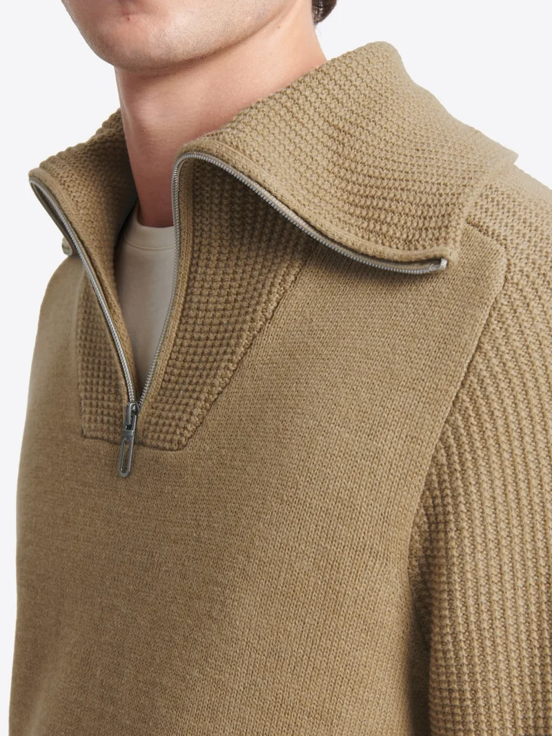 Pull col camionneur en coton cachemire