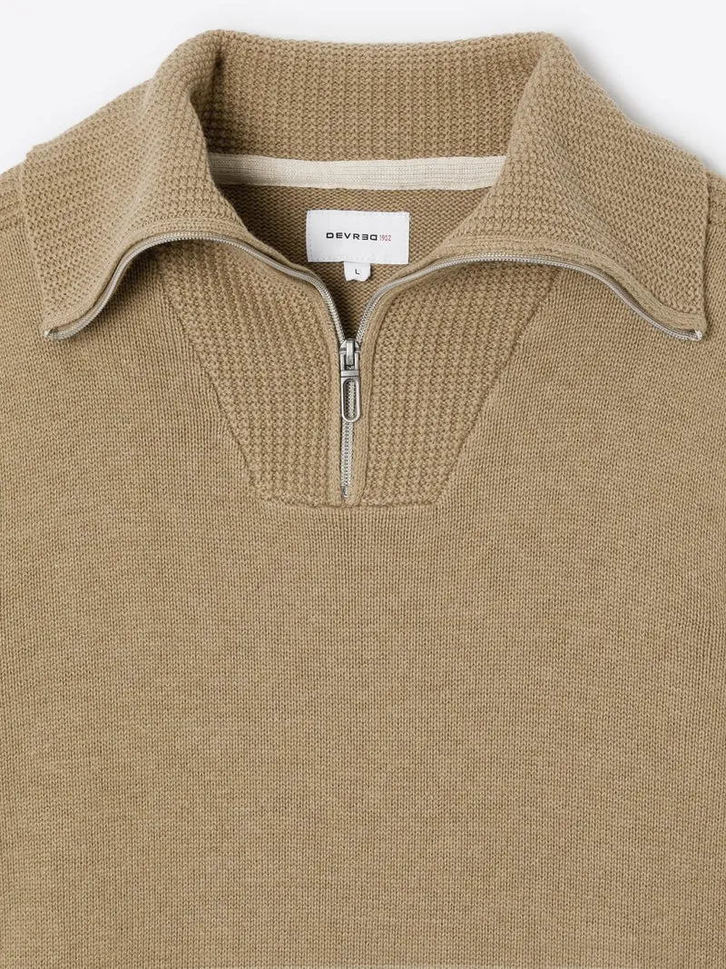 Pull col camionneur en coton cachemire