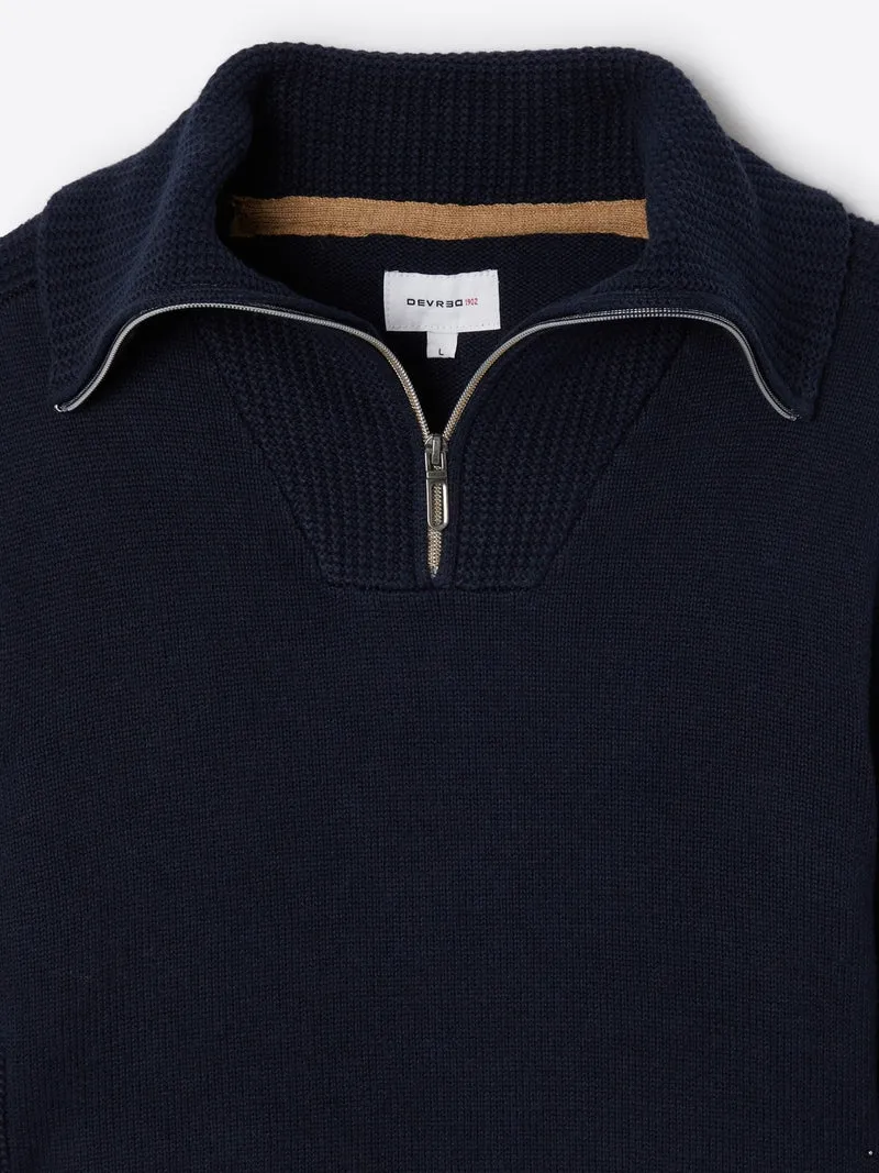 Pull col camionneur en coton cachemire