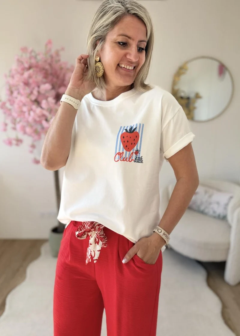 Tee shirt strawberry