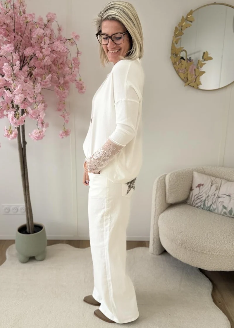 Pull Sophie blanc