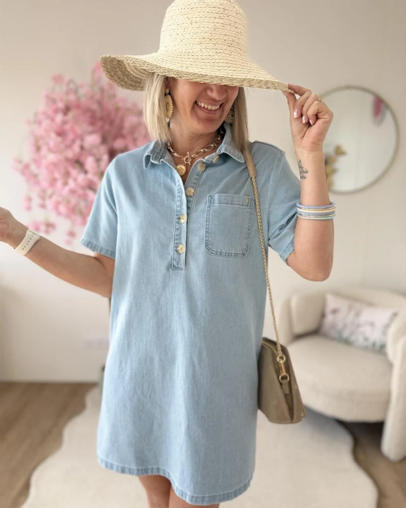 Robe Eden jeans bleue
