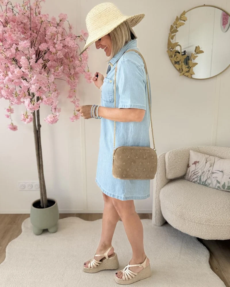 Robe Eden jeans bleue
